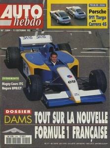 AUTO HEBDO n°1004 11/10/1995 DAMS BPR NOGARO BILAN F3 FRANCE 911 CARRERA S - Imagen 1 de 1