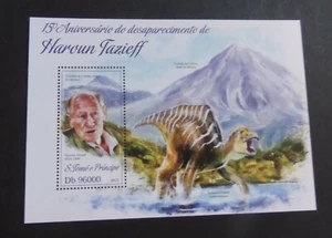 St Thomas & Prince Island 2013 MS 150th Haroun Tazieff dinosaur MNH UM unmounted - Picture 1 of 1