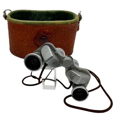 VTG Occupied Japan ♢FE Far Eastern Sales Co Miniature Field Binoculars Case 7x18 - Image 1 of 4