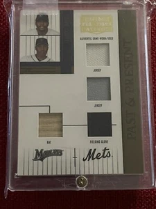 05 Donruss Prime Patches Past & Present 4x Game Used (Quad) Cliff Floyd 6/150 - Picture 1 of 3