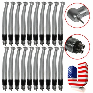 1-20 Dental Standard Turbine High Speed Handpiece +4H Quick Coupler fit NSK QD-J - Picture 1 of 27