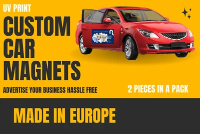 Custom Vehicle Magnet Sign Magnetic Car and Truck Signs Decal Sticker Graphic - Image 1 of 4