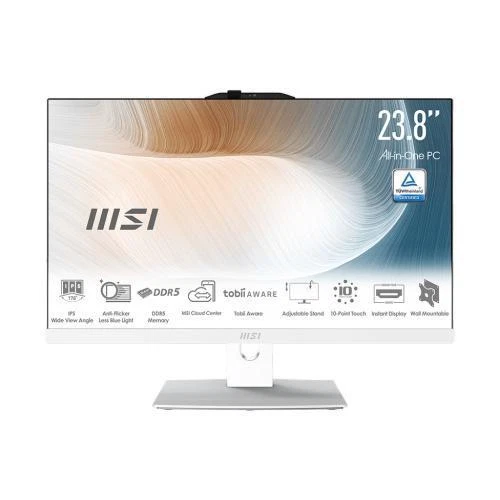 MSI PC AIO 23,8" TOUCH WHITE Intel Core 7 Processor 150U 16GB 512GB SSD WIN 11 P - Immagine 1 di 1