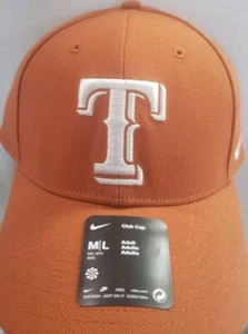 Texas Rangers Hat Cap Club Cap Strapback Strap Back M/L Orange Golf Nike - Picture 1 of 7