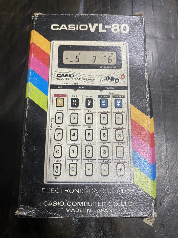 Casio VL-80 calculadora y sintetizador - De colección y raro Foto 1 de 4