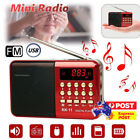 Portable Radio Recorder Handheld Rechargeable Usb Digital Fm Mp3 Player Speaker