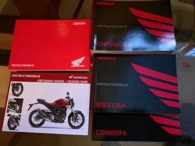 5 x 2017 HONDA CBF125NA 2 x 2017 HONDA MSX125  2 x CB650 DUTCH OWNERS MANUALS  - Image 1 of 4