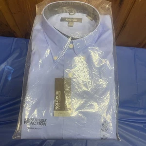 Kenneth Cole Reaction Herren Hemd Regular Fit, Blau, XL (17-17,5 34-35) - Bild 1 von 4