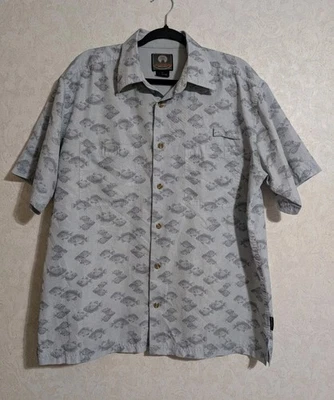 Weatherproof Shirt Mens Large Fishing Vented Short Sleeve Button Up - Image 1 of 4