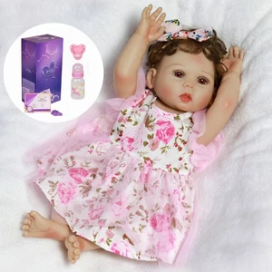 Muñecas renacidas realistas hechas a mano de 18" bebé niña muñeca recién nacida impermeable realista - Imagen 1 de 8