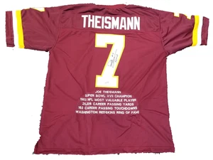 Joe Theismann Washington Commanders Signed Jersey W/ Stats Beckett COA - Picture 1 of 3