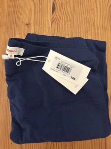 Catimini Cotton Navy Cropped Leggings NWT Size 14A - Picture 1 of 7