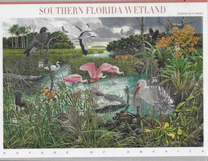 U.S. Stamps SC #4099. South Florida Wetland: Nature of America. 39¢ Sheet of 10 - Picture 1 of 1