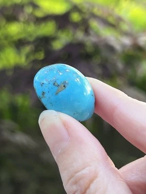 Turquoise Blue W Pyrite Cabochon Natural Stone Jewellery Making Collecting 31 - Image 1 of 4