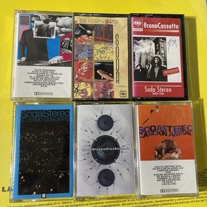 SODA STEREO Cassette Lot (3x) NEW Sealed Caifanes Hombres G Cafe Tacuba Bunbury - Picture 1 of 3