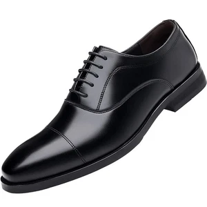Spitz zulaufend Schnürschuhe robust Mode Hochzeitsschuhe formell Herren elegante Schuhe Oxford-Schuhe - Bild 1 von 10