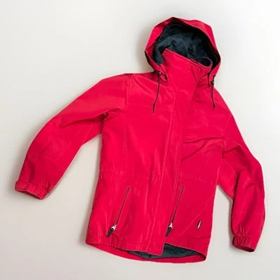 Chaqueta forrada de lana con capucha roja Pacific Trail para mujer talla mediana Foto 1 de 4