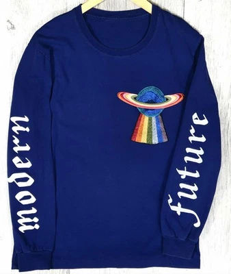 Suéter GUCCI Intarsia Azul OVNI Futuro Moderno (Talla:M) Foto 1 de 4