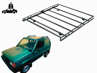 Dachgepäckträgerkorb Für Fiat Panda 141 1980-2002 Mit Handlauf - Bild 1 von 4