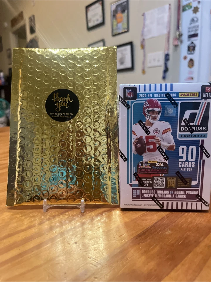 Panini 2025 Donruss Football Blaster Box Factory 6 Packs 90 Cards