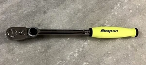 NEW Snap-On Tools Hi-VIZ YELLOW 3/8" Compact Multi-Position Ratchet FHC72MP - Picture 1 of 5