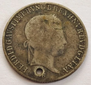 Austria, 20 cruceros 1844, Fernando I - Imagen 1 de 2