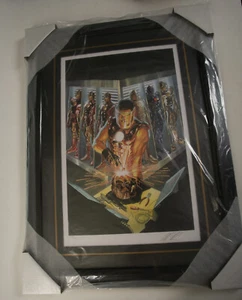 Stampa firmata Alex Ross Iron Man (HSE) The Golden Avenger (JSF6) COA Tony Stark - Foto 1 di 12