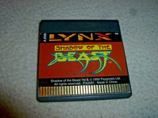  ATARI LYNX VIDEO GAME SHADOW OF THE BEAST CARTRIDGE ONLY PSYGNOSIS VINTAGE 1992