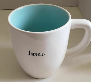 Rae Dunn Tazza Snooze Tazza Caffè Tè Da Collezione Blu Chiaro Interno - Foto 1 di 2