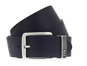 Cinturón de cuero para hombre TOM TAILOR Classic 4.0 W80 accesorio negro - Imagen 1 de 2