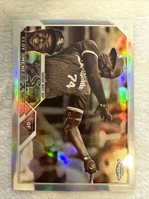 2023 Topps Chrome Negative Refractor Eloy Jimenez Chicago White Sox #34 - Image 1 of 4