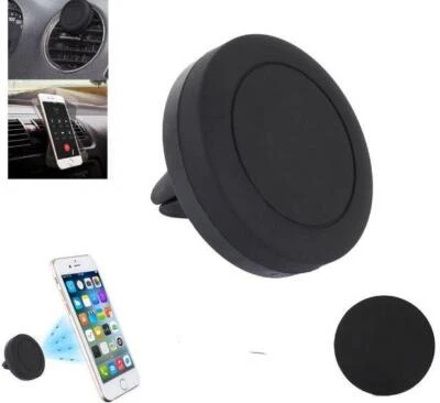 Car Mount Phone Holder Dock Magnetic Air Vent for iPhone 14 13 XR MAX AU - BLACK - image 1 of 4