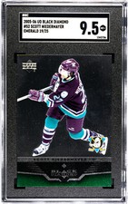 2005-06 UD Black Diamond Scott Niedermayer Emerald /25 Graded SGC 9.5 Mint+