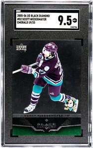 2005-06 UD Black Diamond Scott Niedermayer Emerald /25 Graded SGC 9.5 Mint+