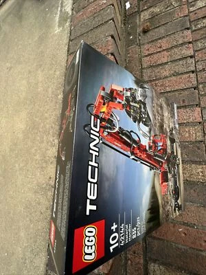 LEGO Technic Material Handler Crane 42144 new factory sealed wear dents box - Image 1 of 4