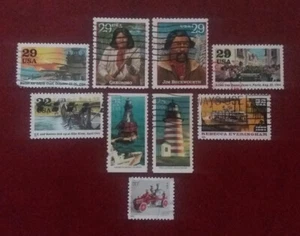 US 1990-2002 Postally Used Selection Civil War WWII Lighthouses etc F-XF 1955 - Picture 1 of 2