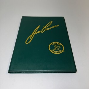 Vintage 1989 CMC Jose Canseco Oakland A's 20 Card Set, Talking Card, & Binder