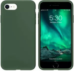 For iPhone SE 2020 Thin Shockproof Case Premium Cover Dark Green 4.7" - Picture 1 of 5