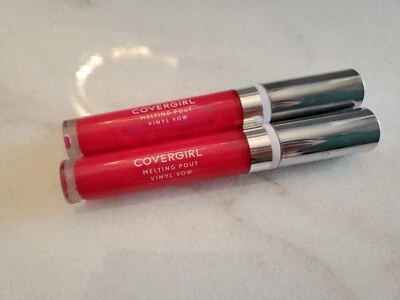 2-Covergirl Lip Gloss Melting Pout Vinyl Vow #220 Vibrant Thing. - Image 1 of 2