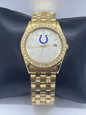 NFL Indianapolis Colts Ladies Goldtone Watch - Image 1 of 4