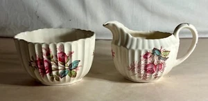 Spode Dubarry Creamer And Sugar - Picture 1 of 2