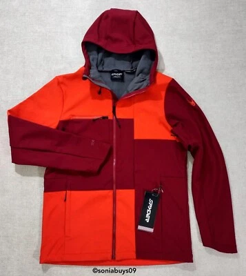 Chaqueta softshell Spyder Nolan para hombre, naranja retorcido, talla M Foto 1 de 4