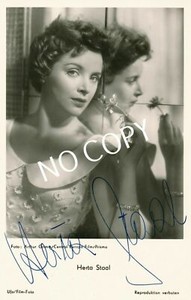 100% Original Autograph Autograph Card Autographed Herta Staal J1.4