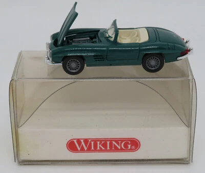 Rara WIKING Ho 1/87 Mercedes-Benz 300 Sl Roadster Cabrio Verde #8340523 IN Box - Immagine 1 di 4