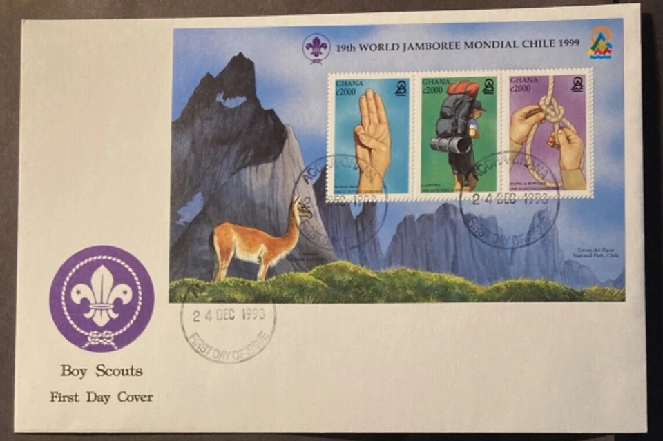 Boy Scouts 19th World Jamboree in 1998 Chile, Ghana #2081, 5.5"x8" - Image 1 of 1