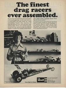1973 Print Ad of Revell Drag Racing Model The Finest Racers Ever Assembled - Picture 1 of 2