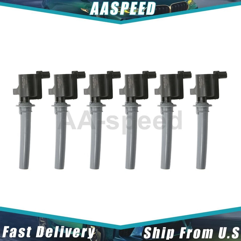 Катушка зажигания Delphi для 2001 2002 2003 2004 2005 2007 2008 Ford Escape 6 шт. - Изображение 1 из 4