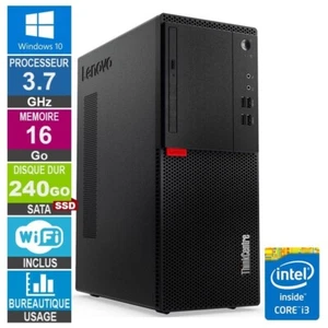 Lenovo M710T i3-6100 3.70GHz 16Go/240Go SSD Wifi W10 - Photo 1/1