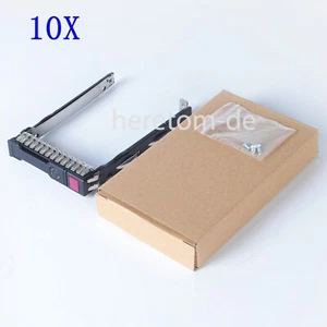 10x 651687 2.5 SFF SAS SATA HDD Tray Caddy FOR HP Proliant G8 G9 DL380p DL380 - Picture 1 of 14