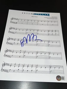 HANS ZIMMER SIGNED AUTOGRAPH SHEET MUSIC INTERSTELLAR BECKETT BAS AUTO D COA - Picture 1 of 2